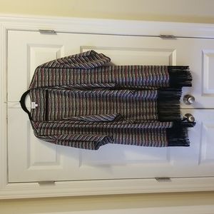 LuLaRoe fringed kimono, size large